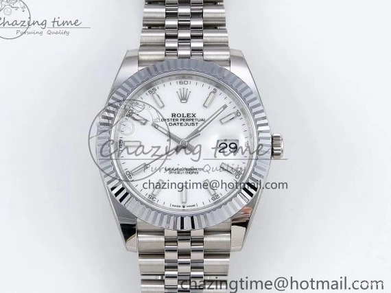 Bracelet Best VR3235 Edition Steel SS 1:1 HGF Dial Datejust 904L on White 41mm 126234 0405